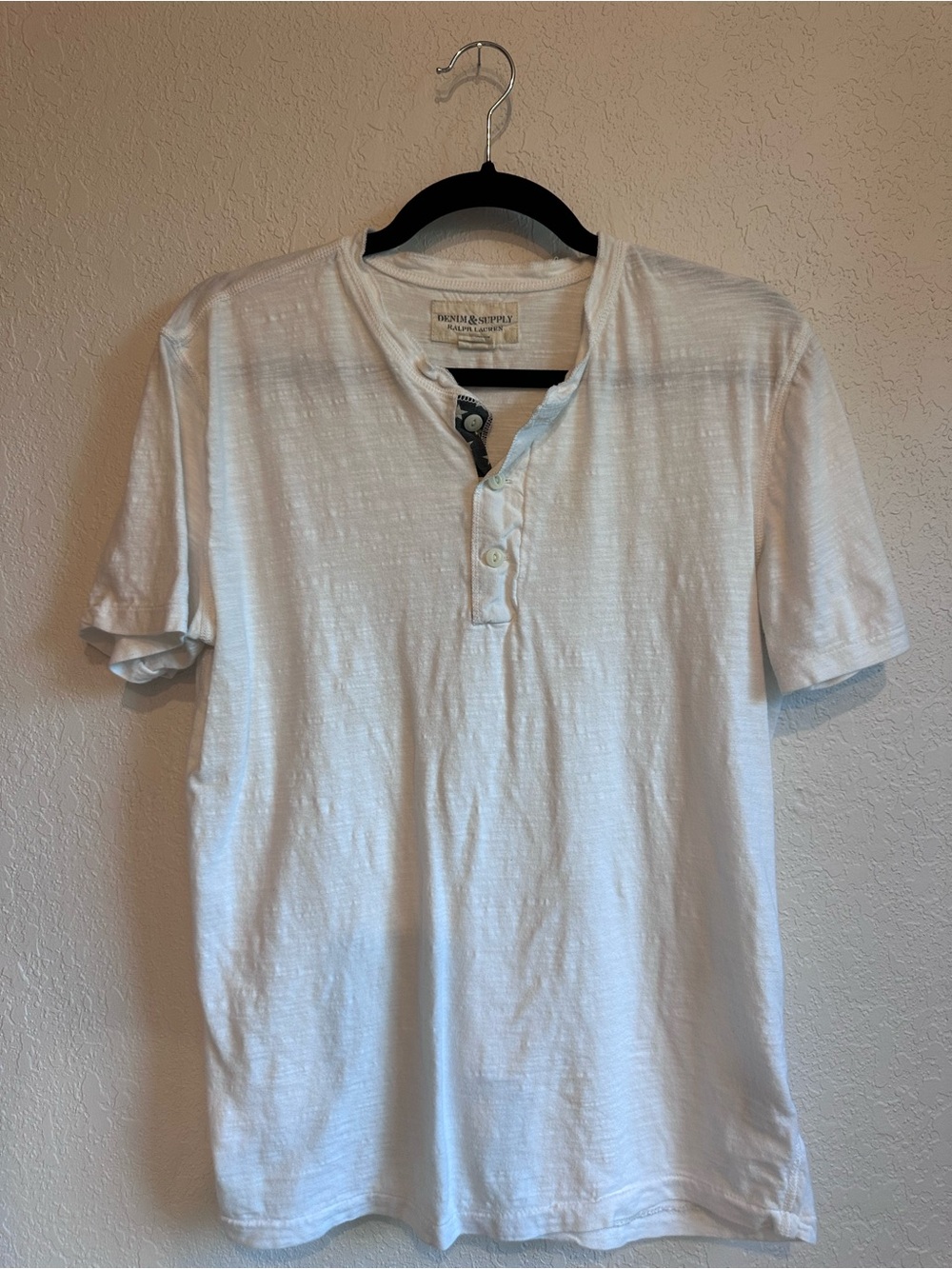 Ralph Lauren denim&supply White Short-Sleeve Henley Shirt